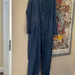 Lands End denim jumpsuit
